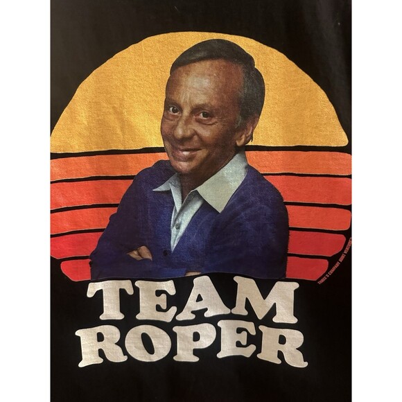 Team Roper Funny Stanley Roper 80's Sunset Three's Company T-Shirt Size XL - Picture 2 of 3